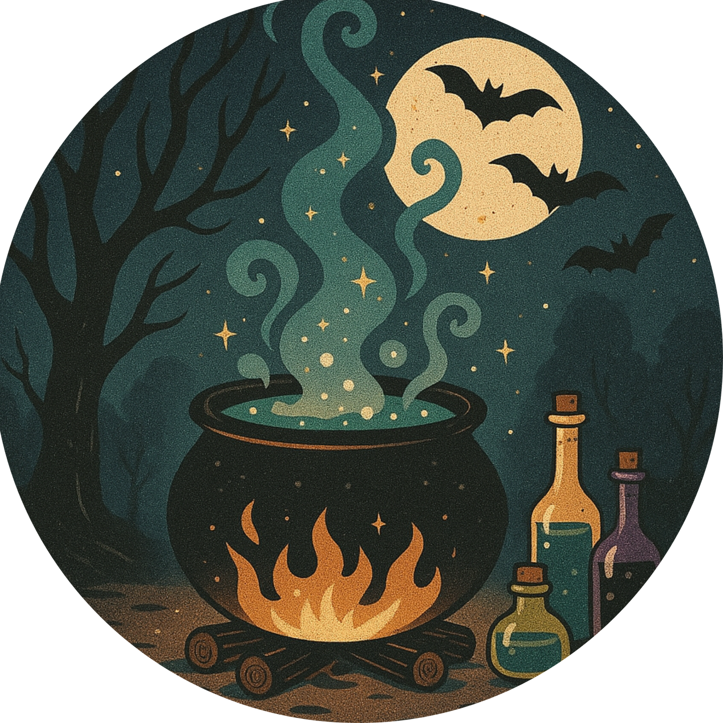 Tortenaufleger Halloween – Essbares Fondantbild (rund ∅ 20 cm) Mein Shop