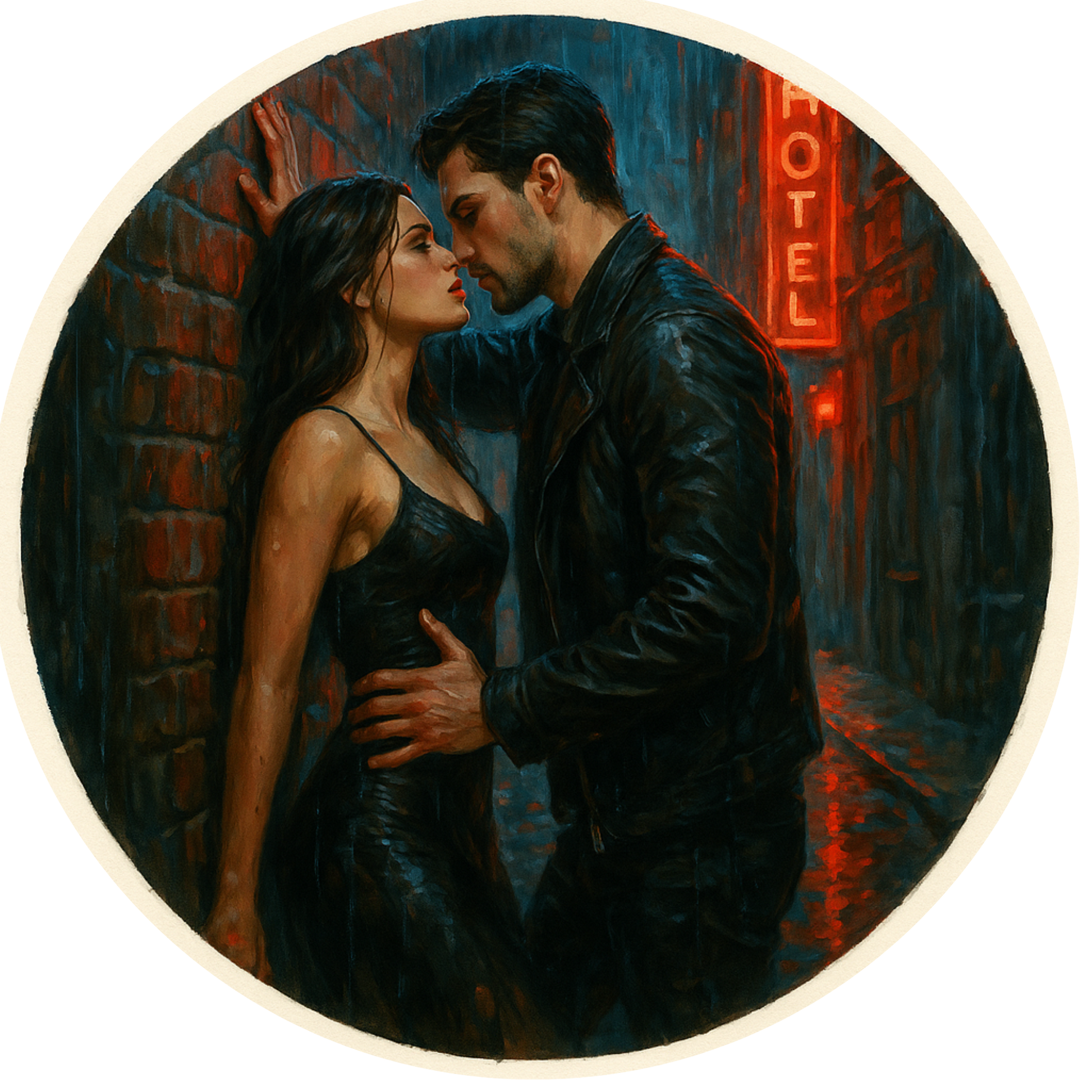 Tortenaufleger "Dark Romance & BookTok" – Essbares Fondantbild (rund ∅ 20 cm) Mein Shop