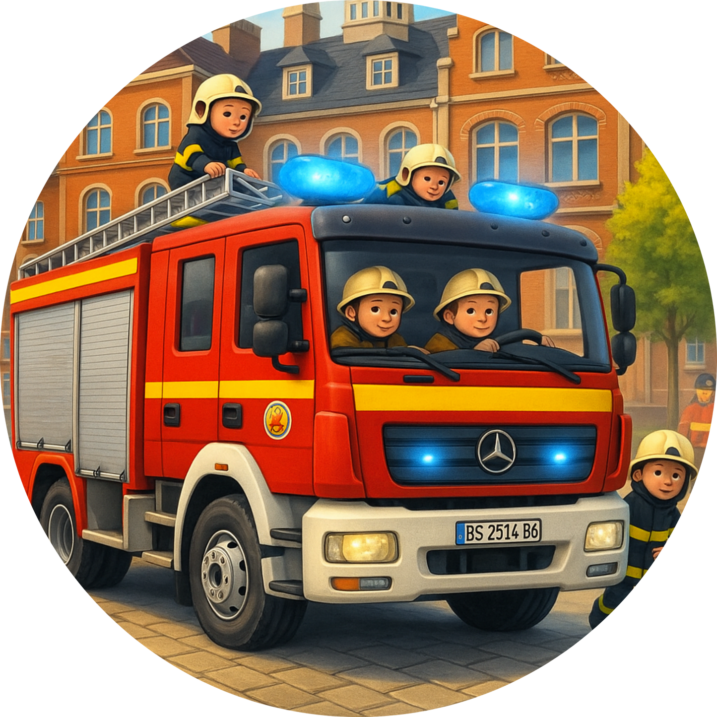 Tortenaufleger Fahrzeuge – Essbares Fondantbild (Kinder & Teenies, rund ∅ 20 cm) Mein Shop