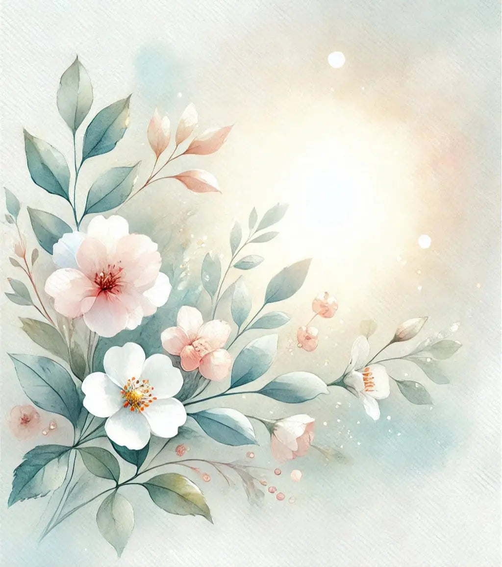 Symbolische Darstellung der Hostie mit floraler Umrahmung – festlicher Segen