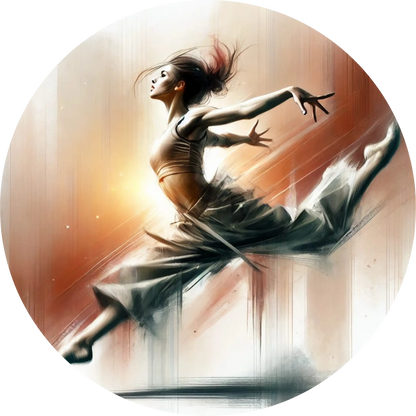 Dynamischer Hip-Hop-Tänzer in Schwarz-Weiß mit Bewegungsunschärfe – modernes Motiv für coole Tanzfans