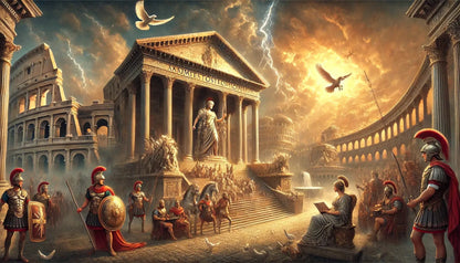 Tortenaufleger Antike Kulturen - Essbares Fondantbild (Erwachsene, DIN A4) - Tisch&Torte