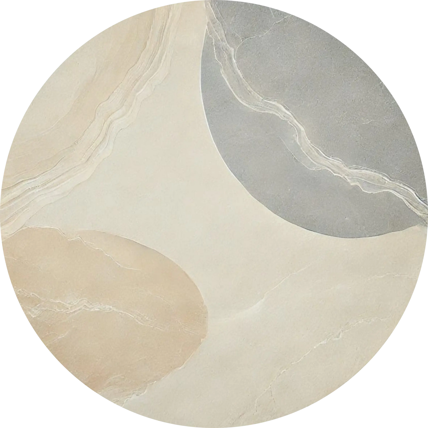 Minimalistische Marmorstruktur in Beige und Grau