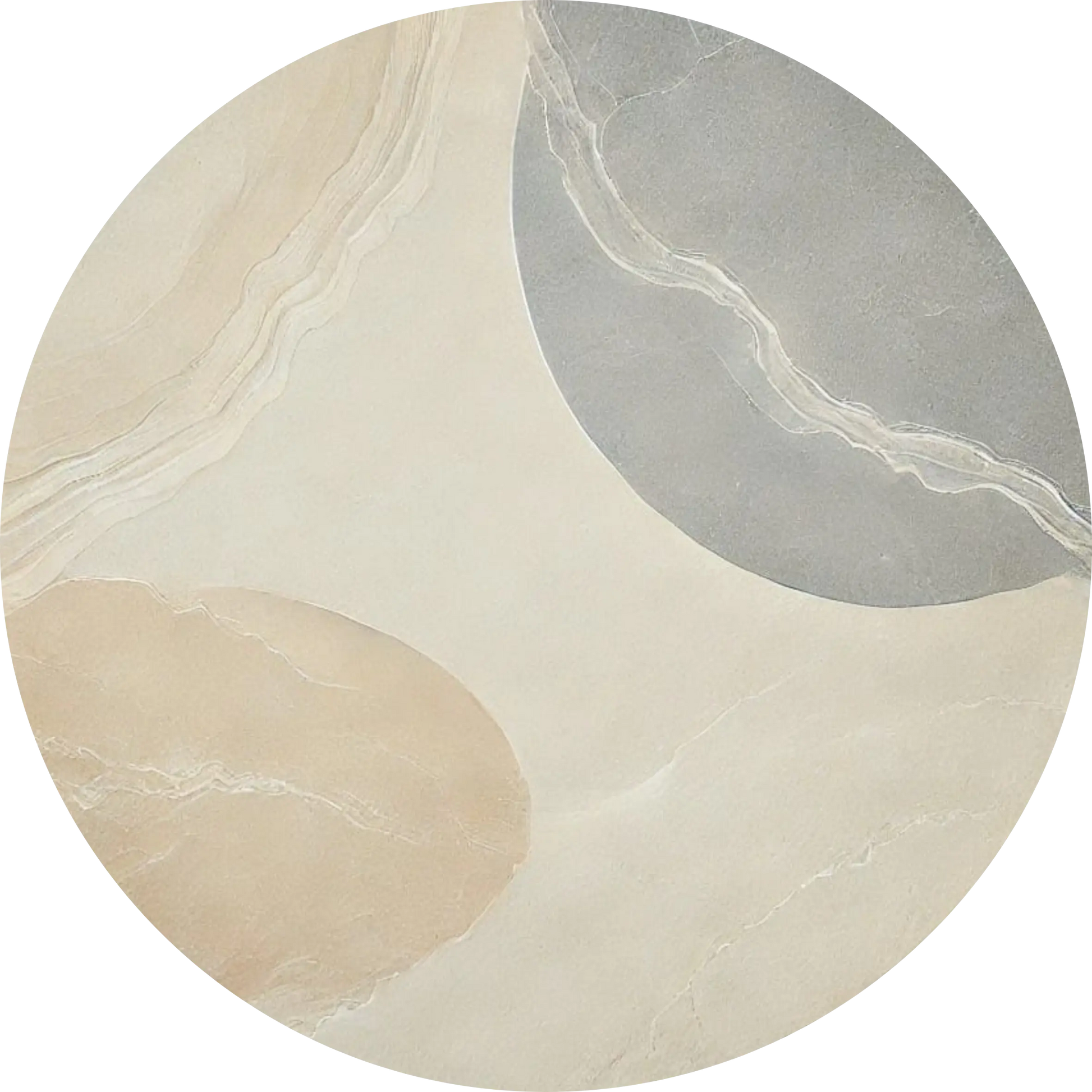 Minimalistische Marmorstruktur in Beige und Grau