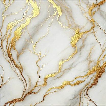 Marmorstruktur mit goldenen Rissen – Eleganter Marmorhintergrund mit auffälligen goldenen Maserungen im Stil von Kintsugi.