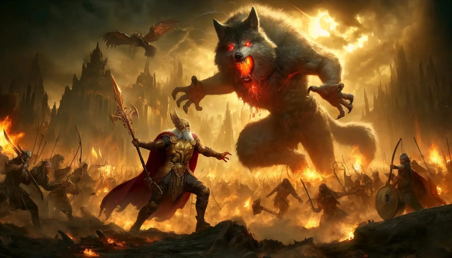 Kampf gegen riesiges Monster – Szene aus Ragnarök.