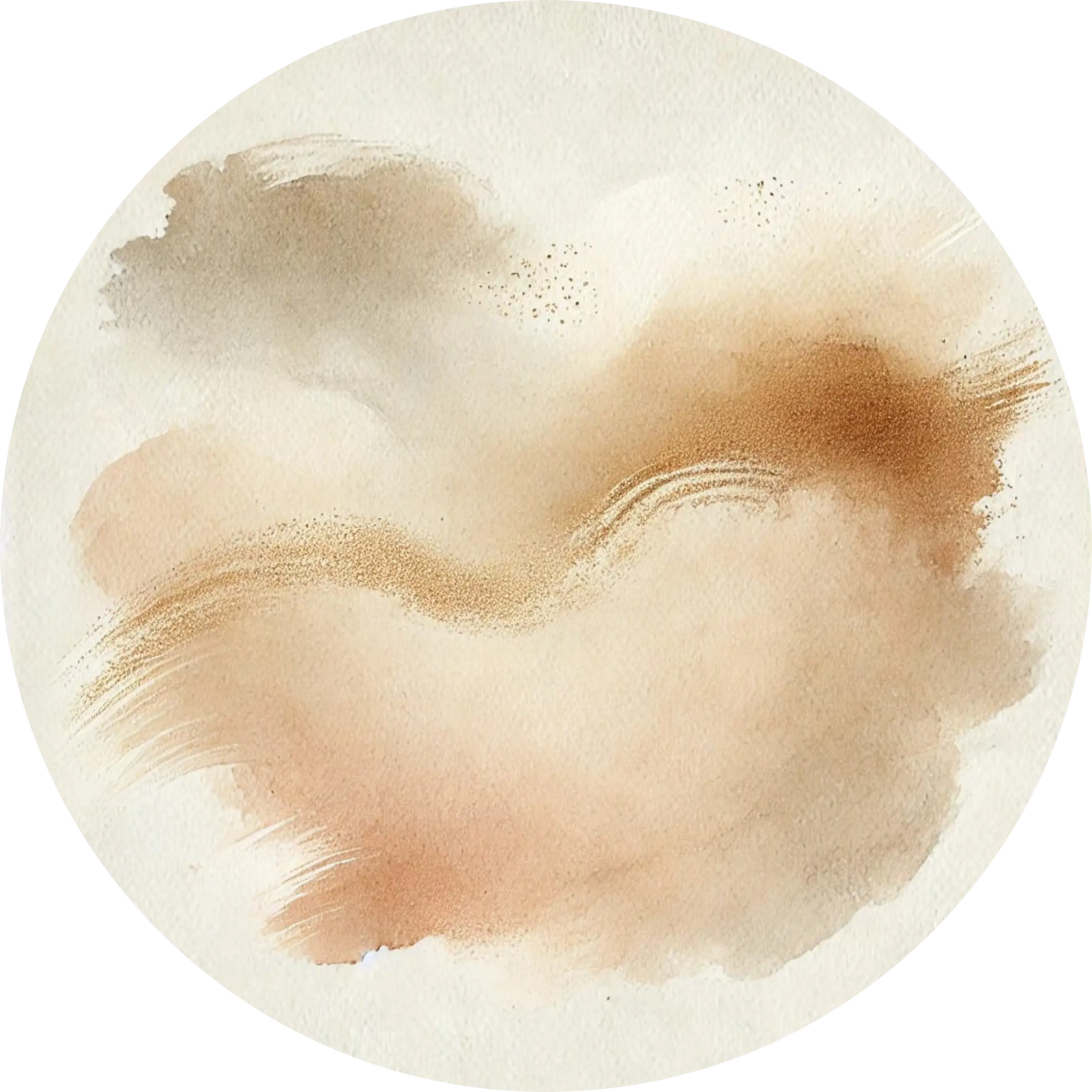 Sandbeige Aquarelltextur mit weicher Wolkenstruktur