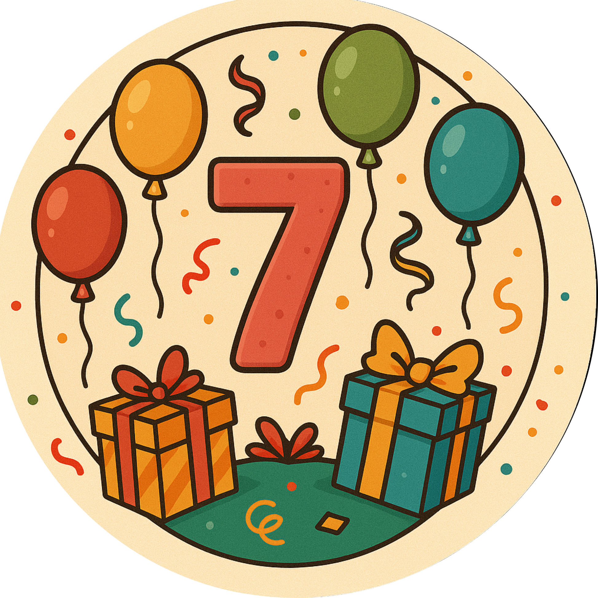 Tortenaufleger Kindergeburtstag-Motive – Essbares Fondantbild (Kinder & Teenies, rund ∅ 20 cm) Tisch&Torte