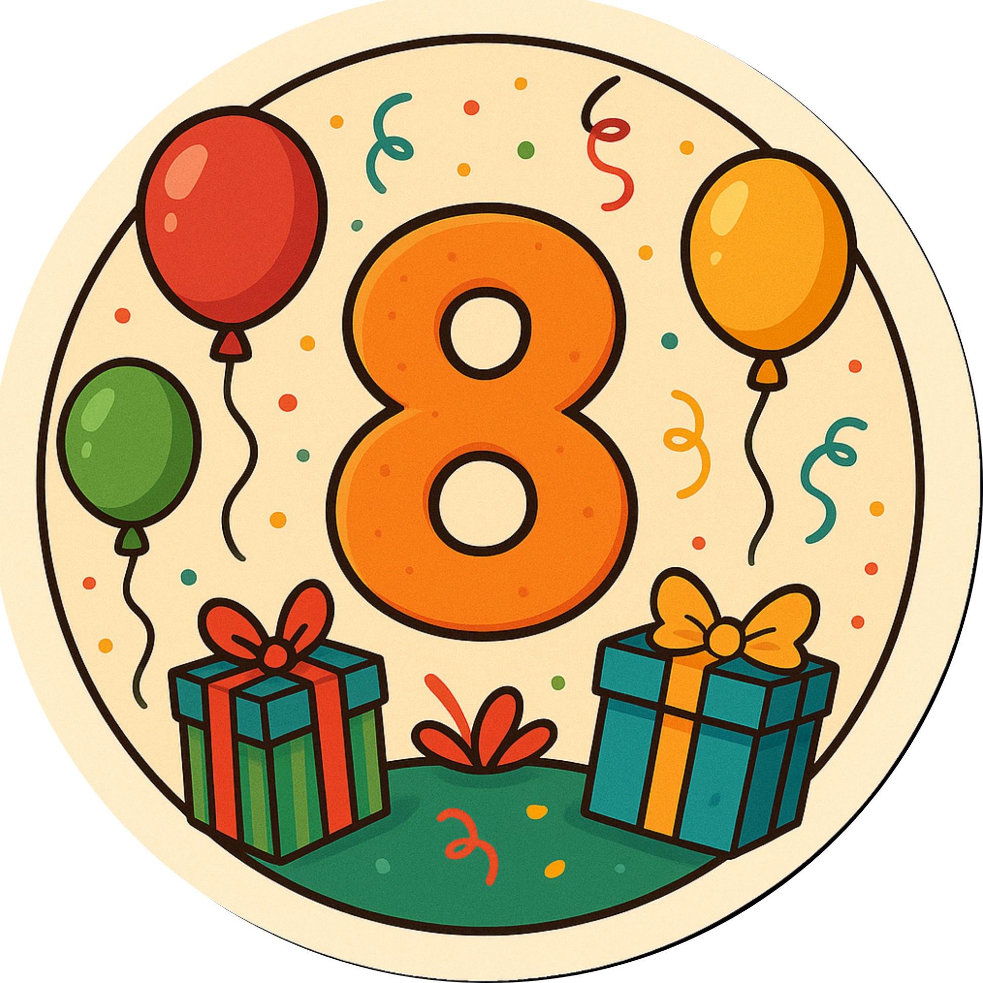 Tortenaufleger Kindergeburtstag-Motive – Essbares Fondantbild (Kinder & Teenies, rund ∅ 20 cm) Tisch&Torte