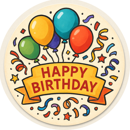 Tortenaufleger Kindergeburtstag-Motive – Essbares Fondantbild (Kinder & Teenies, rund ∅ 20 cm) Tisch&Torte