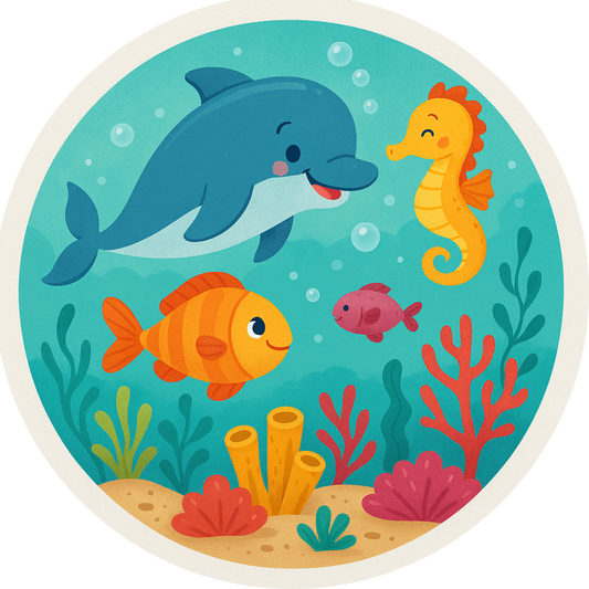 Tortenaufleger Kindergeburtstag-Motive – Essbares Fondantbild (Kinder & Teenies, rund ∅ 20 cm) Tisch&Torte