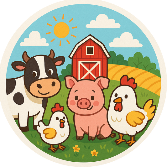 Tortenaufleger Kindergeburtstag-Motive – Essbares Fondantbild (Kinder & Teenies, rund ∅ 20 cm) Tisch&Torte