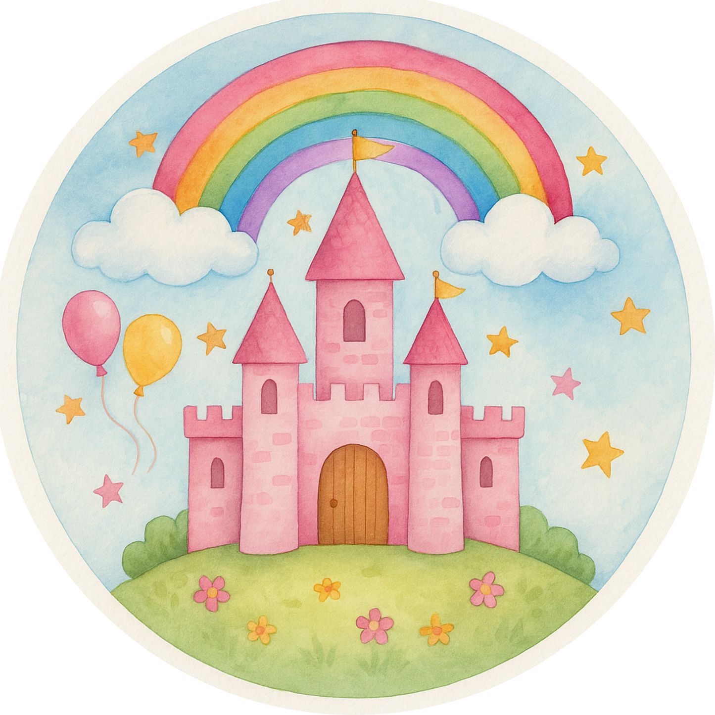 Tortenaufleger Kindergeburtstag-Motive – Essbares Fondantbild (Kinder & Teenies, rund ∅ 20 cm) Tisch&Torte