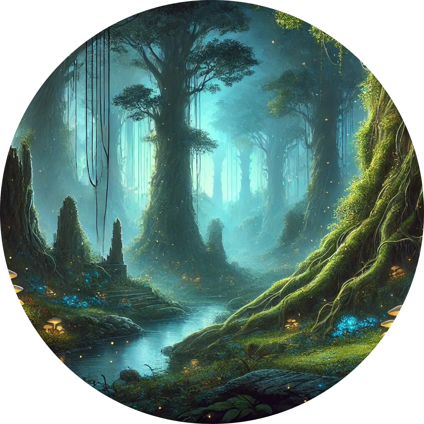 Tortenaufleger Natur & Jahreszeiten – Essbares Fondantbild (Erwachsene, rund ∅ 20 cm) - Tisch&Torte