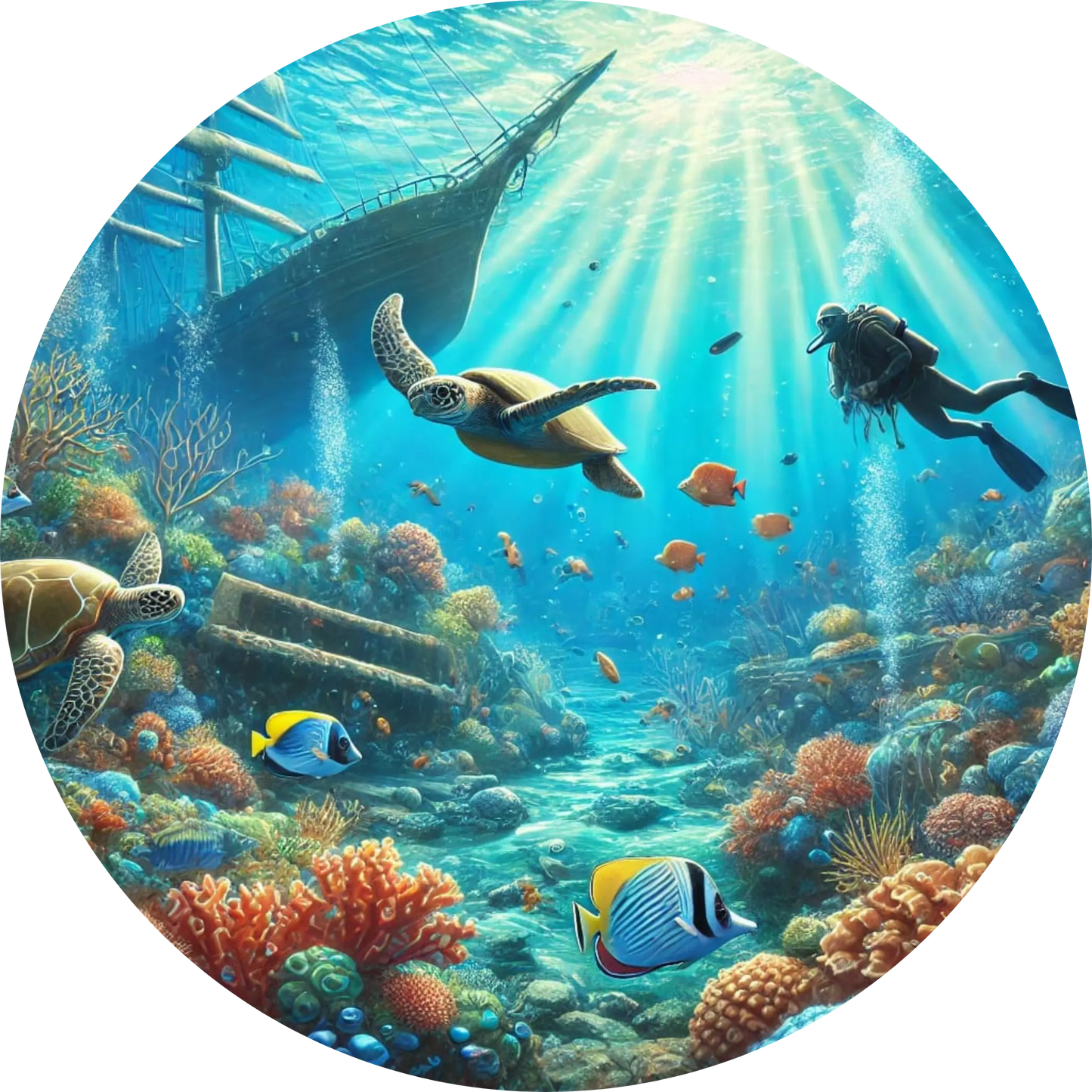 Tortenaufleger Natur & Jahreszeiten – Essbares Fondantbild (Erwachsene, rund ∅ 20 cm) - Tisch&Torte