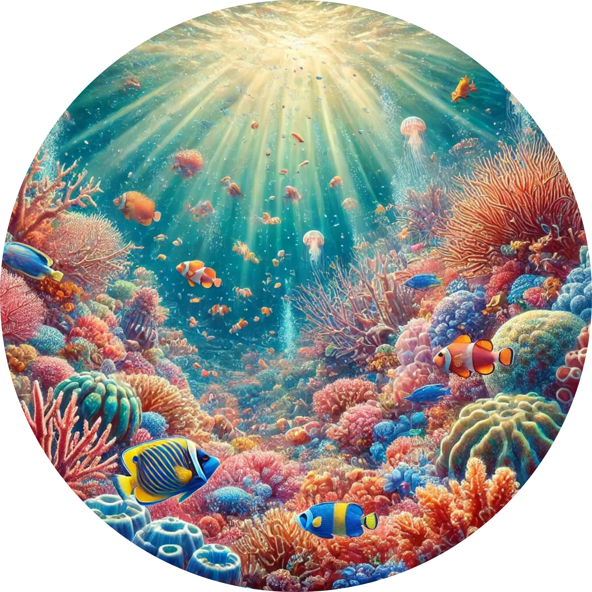 Tortenaufleger Natur & Jahreszeiten – Essbares Fondantbild (Erwachsene, rund ∅ 20 cm) - Tisch&Torte