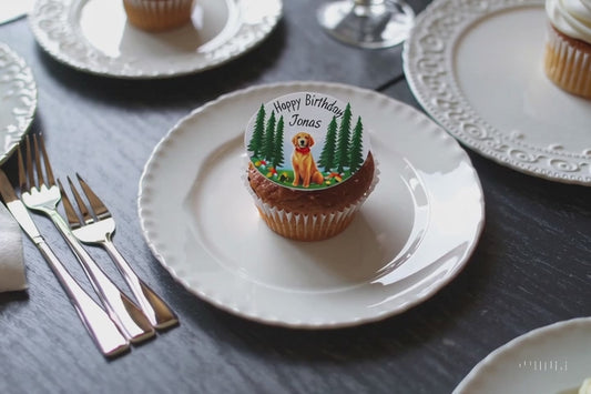 Muffin toppers with your desired motif