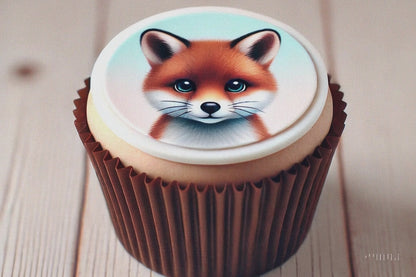 Muffin toppers with shop motif – Edible toppers in sets of 6, 12 or 18