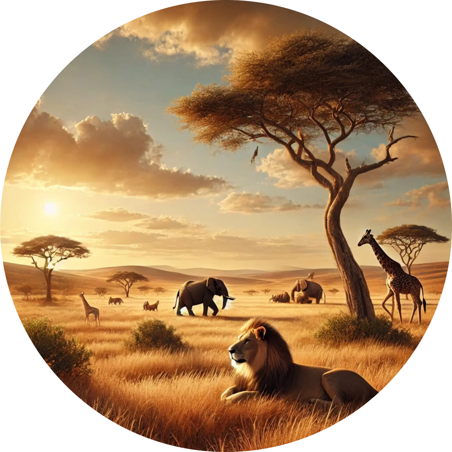 Tortenaufleger Natur & Jahreszeiten – Essbares Fondantbild (Erwachsene, rund ∅ 20 cm) - Tisch&Torte