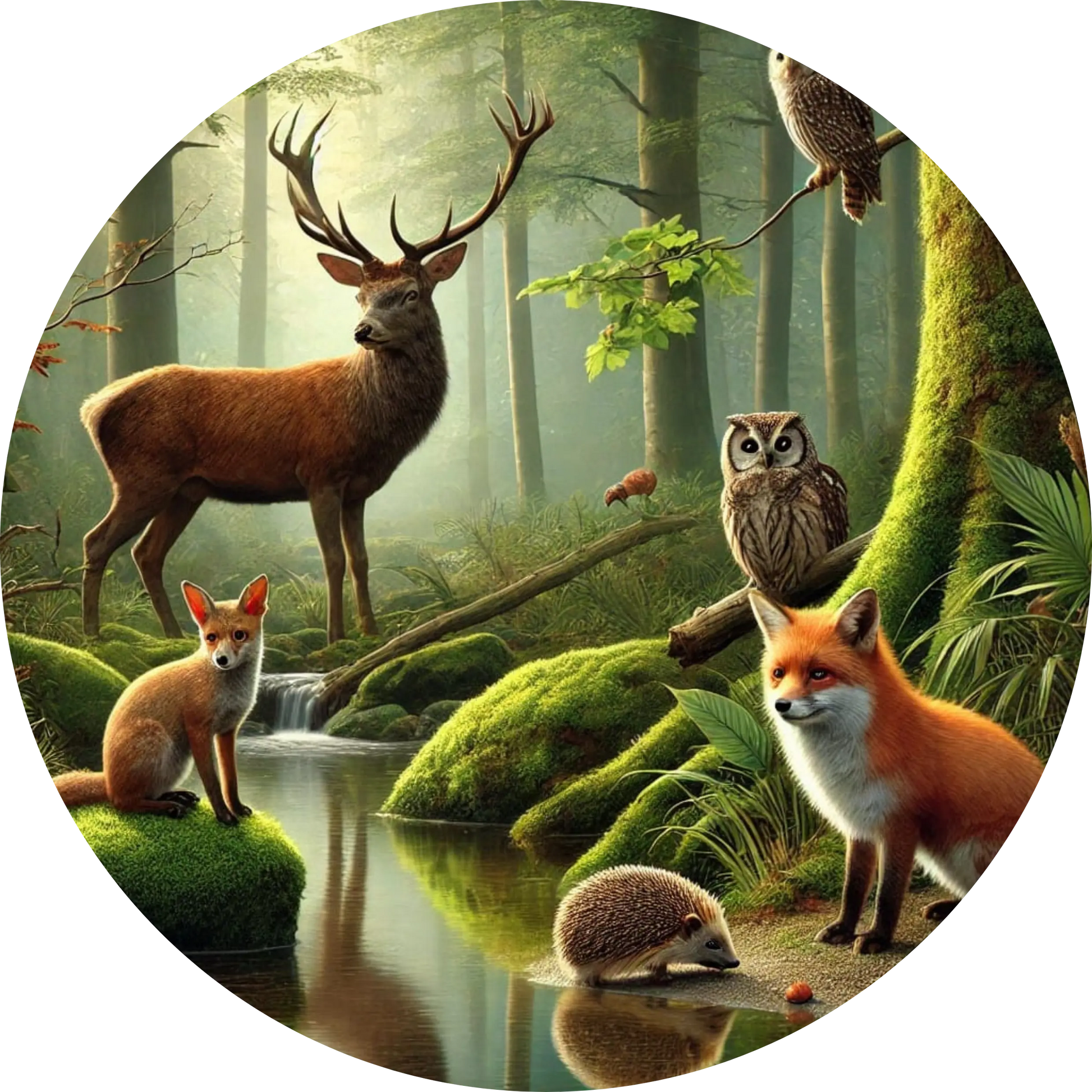 Tortenaufleger Natur & Jahreszeiten – Essbares Fondantbild (Erwachsene, rund ∅ 20 cm) - Tisch&Torte