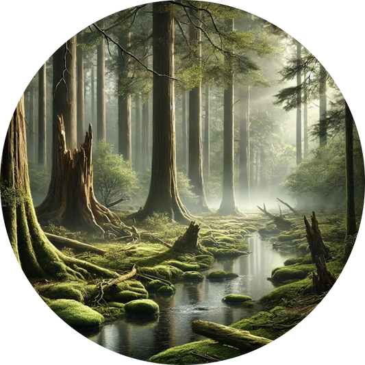 Tortenaufleger Natur & Jahreszeiten – Essbares Fondantbild (Erwachsene, rund ∅ 20 cm) - Tisch&Torte