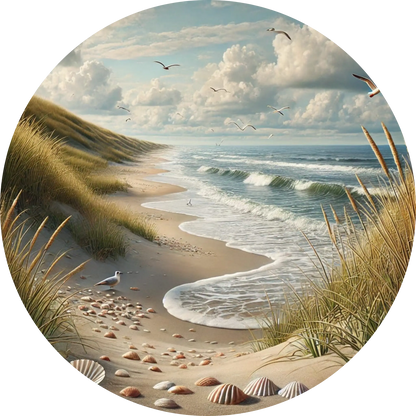 Tortenaufleger Natur & Jahreszeiten – Essbares Fondantbild (Erwachsene, rund ∅ 20 cm) - Tisch&Torte